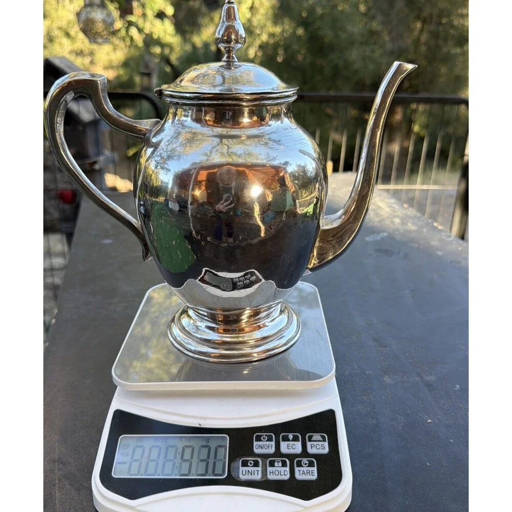 Mid-Century Peruvian .925 Sterling Silver Teapot Juarez,Lima 930g/29.90Troy Oz